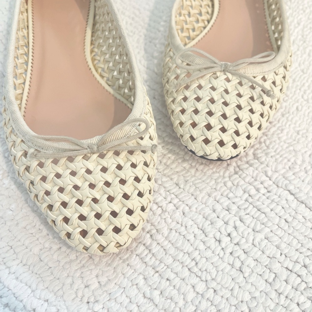 NWB J.Crew Woven Kiki Ballet Flats